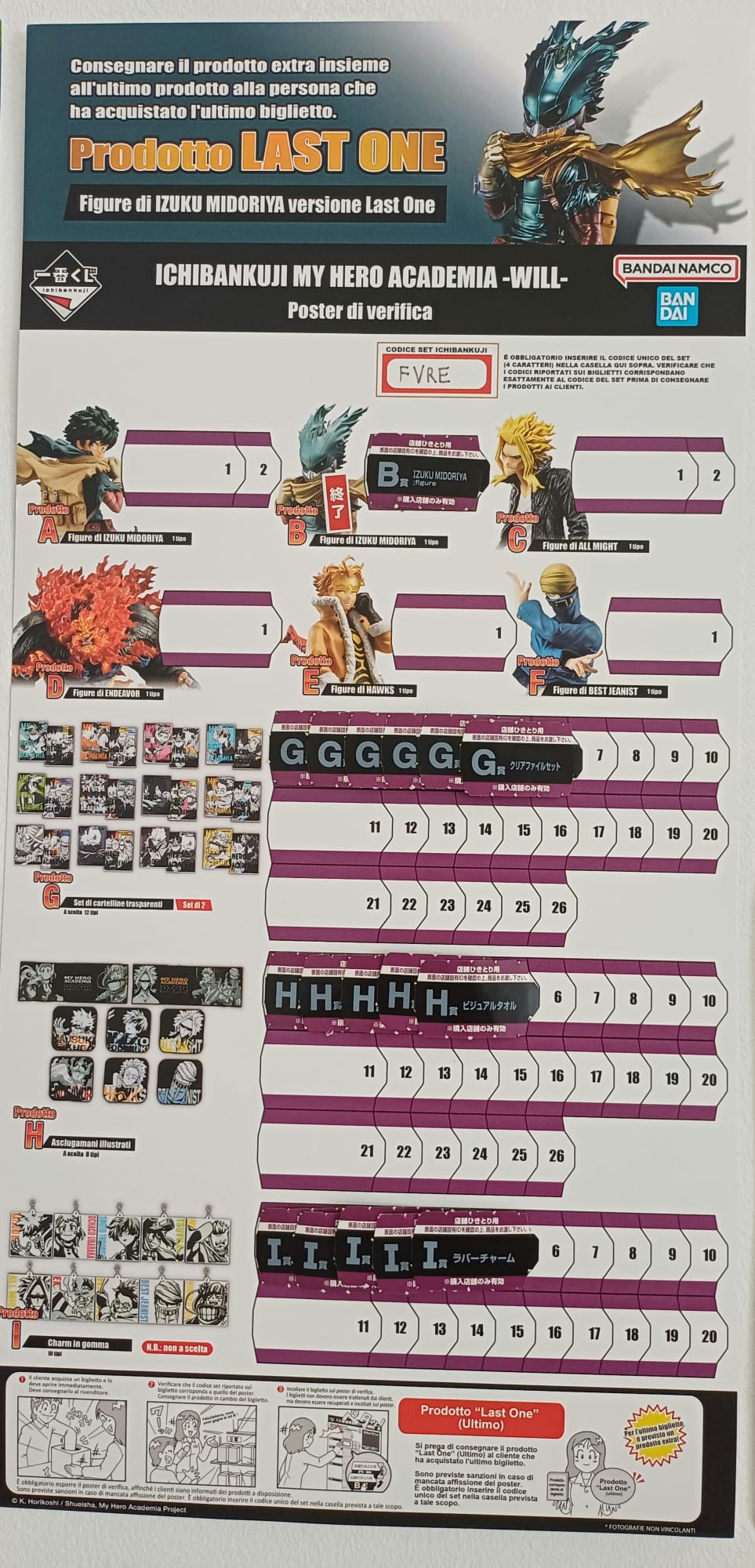 My Hero Academia Ichiban kuji - Will (1 Biglietto)