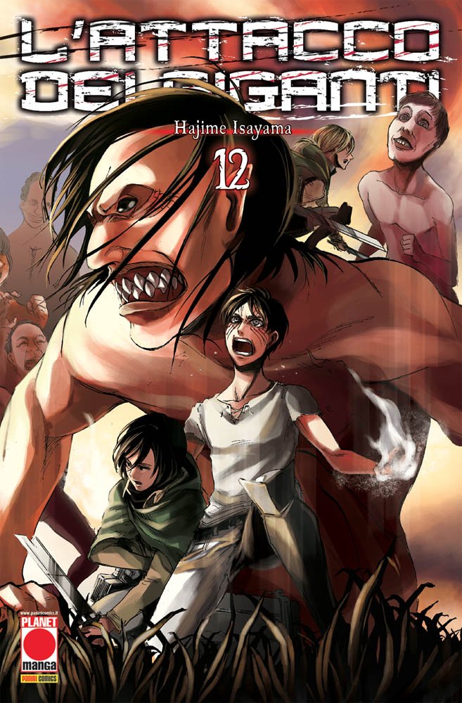 L'Attacco dei Giganti vol. 12 italiano planet manga