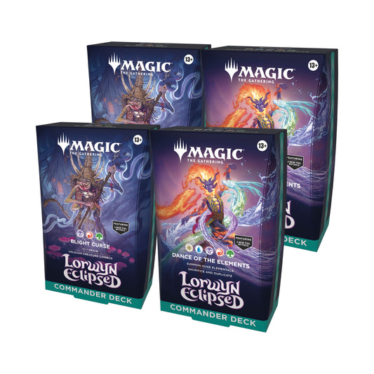 L’Eclissi di Lorwyn Commander Decks Display (4) ITA
