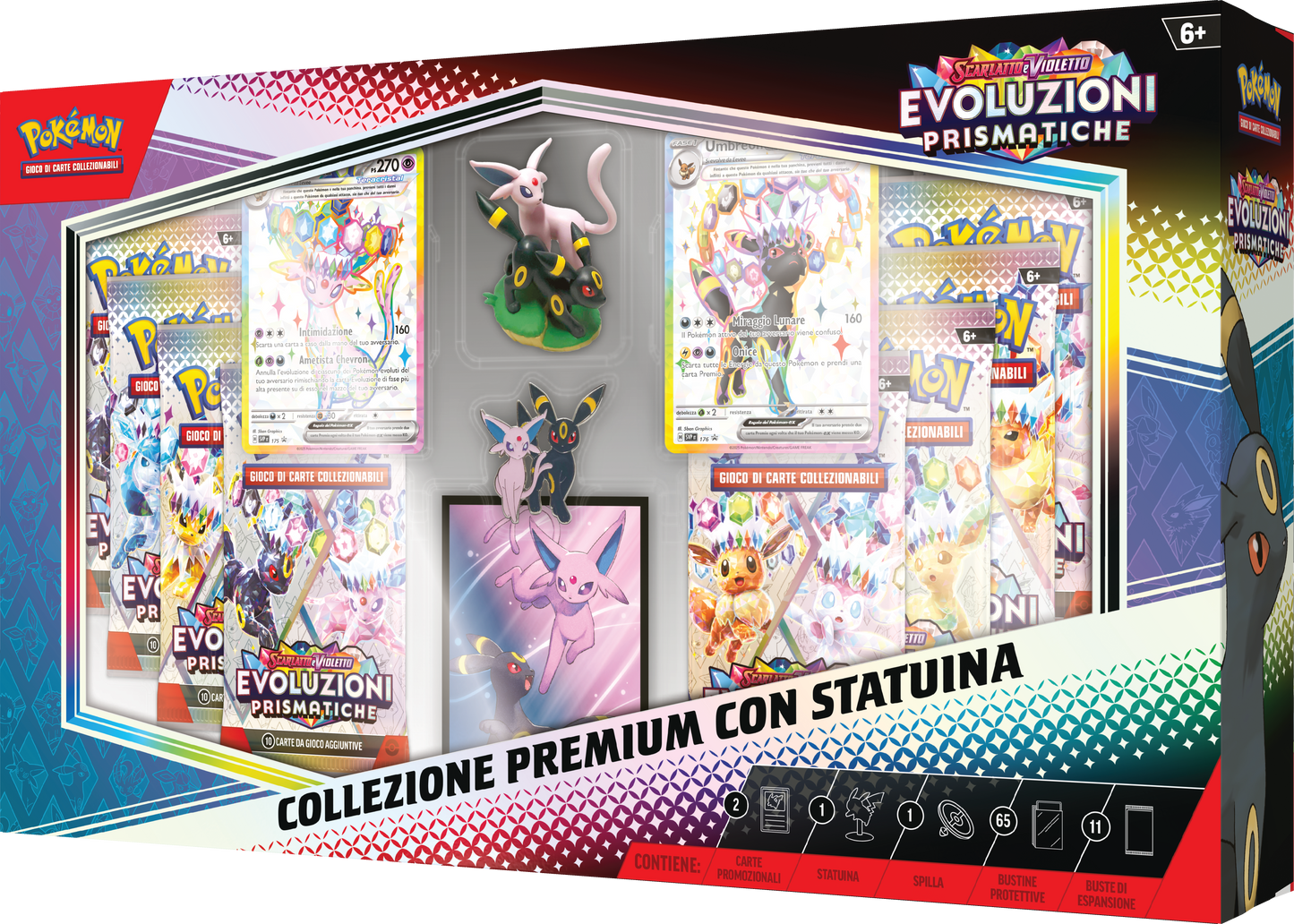 Pokémon Collezione Premium con Statuina Evoluzioni Prismatiche