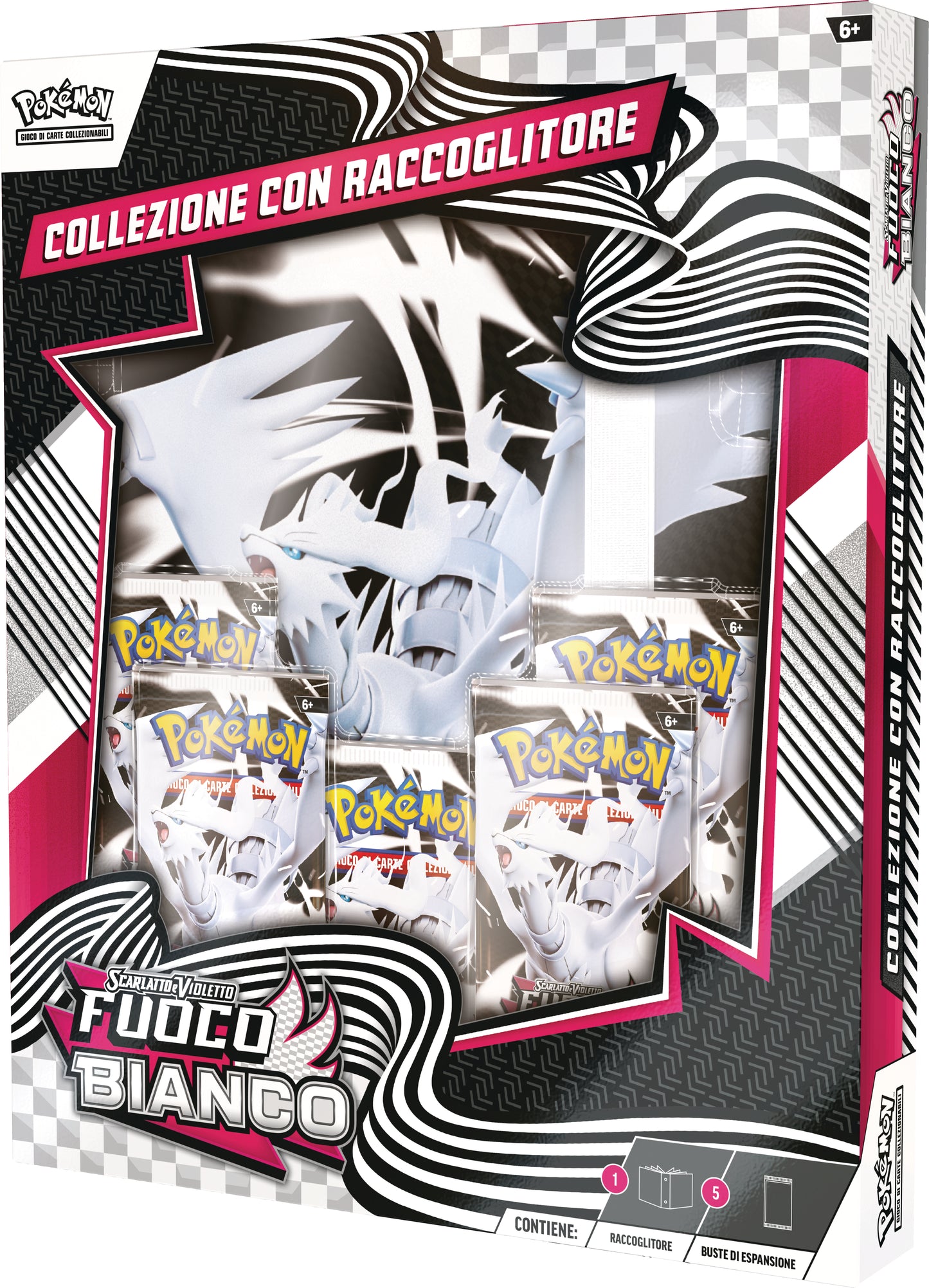 Collezione con Raccoglitore Fuoco Bianco