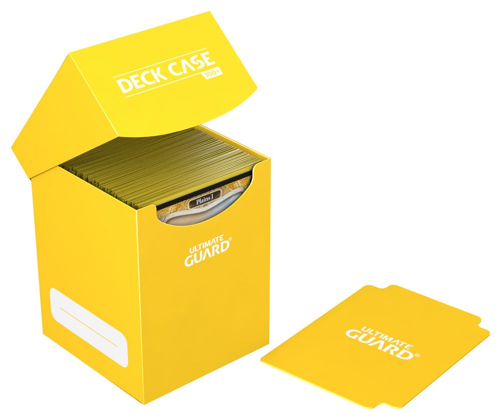 Porta Mazzo Ultimate Guard 100+ Carte Giallo italia