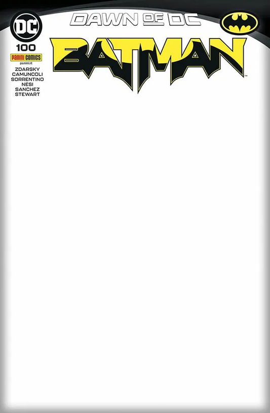 Batman 100 Variant Blank Cover italiano panini comics