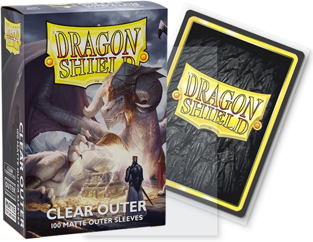 Dragon Shield Outer Sleeves - Standard Size - Clear (100 Sleeves) italia
