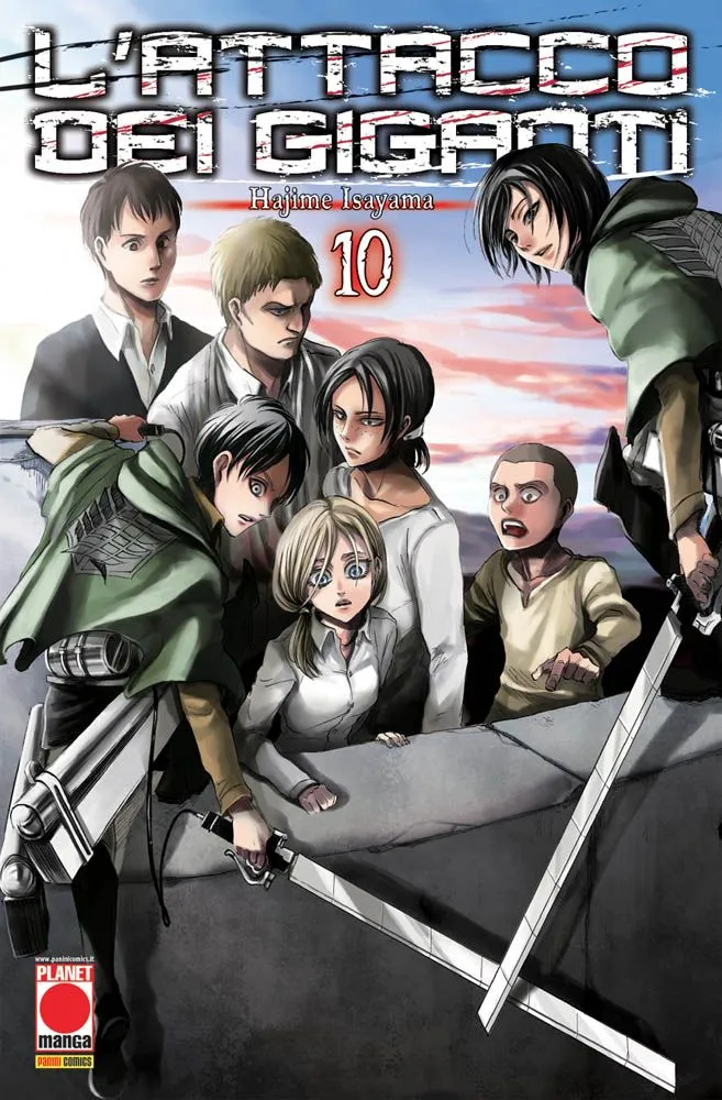 L'Attacco dei Giganti vol. 10 italiano planet manga