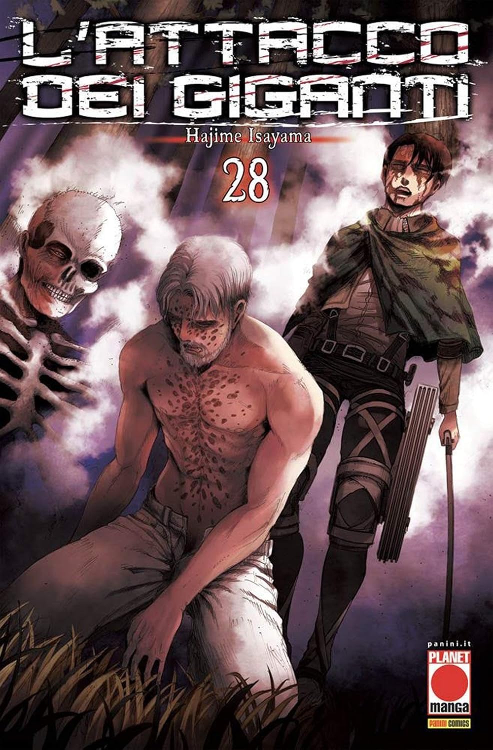 L'Attacco dei Giganti vol. 28 italiano planet manga