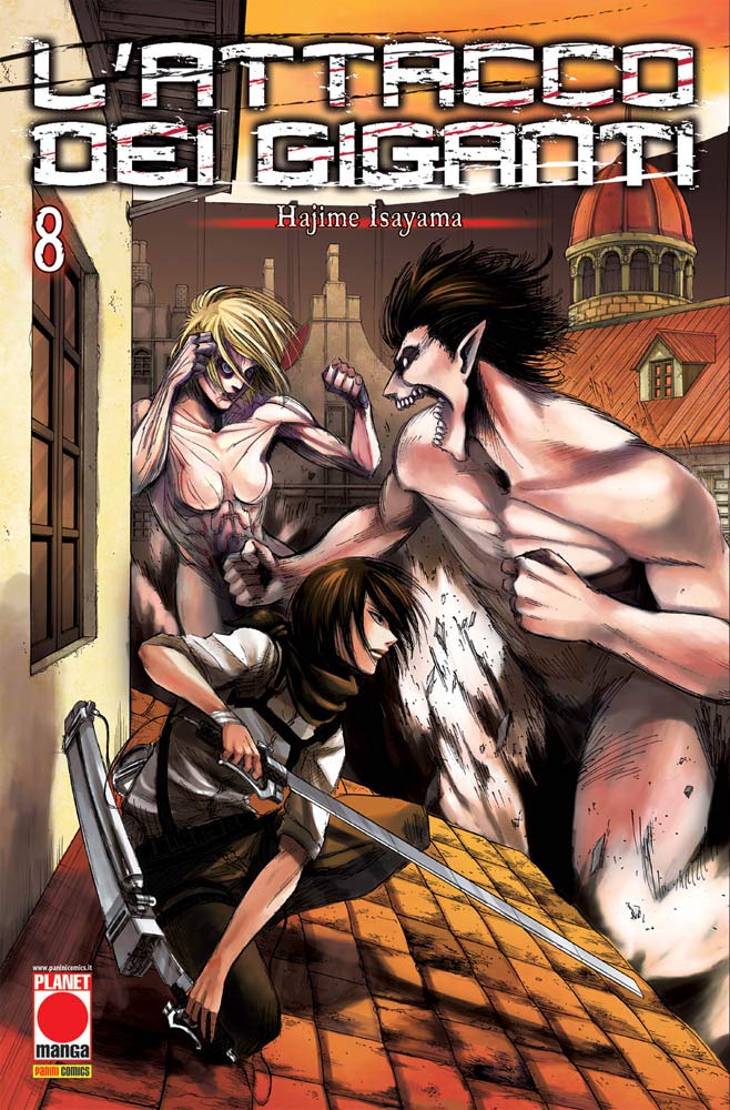 L'Attacco dei Giganti vol. 8 italiano planet manga