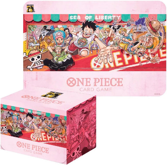 One Piece Card Game Playmat and Card Case Set 25th Edition italia
