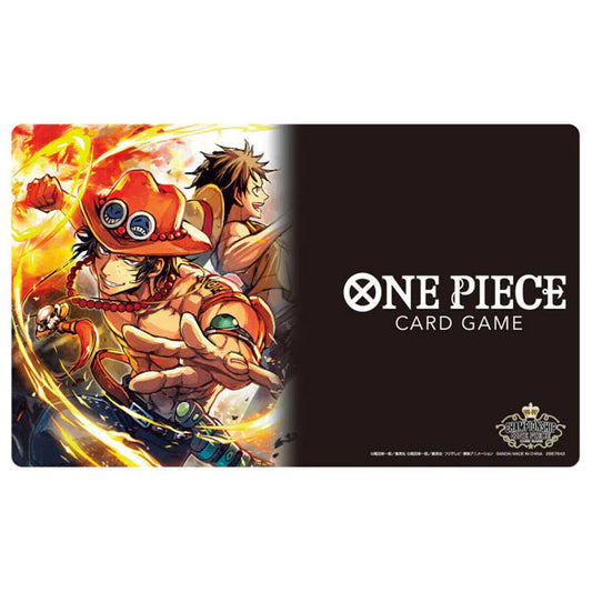 One Piece Card Game Playmat and Storage Box Set - Portgas.D.Ace