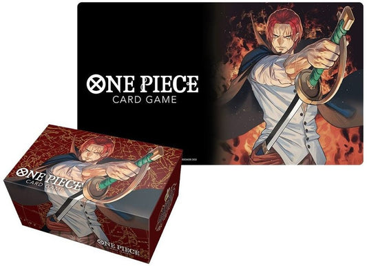 One Piece Card Game Playmat and Storage Box Set -Shanks